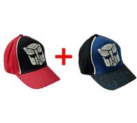 Transformers 2 Set Autobots Children Cap Basecap Optimus rouge noir Taille 54