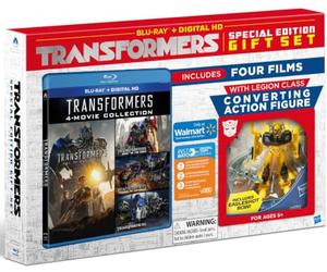 TRANSFORMERS 4-Movie Collection BLU-RAY+Digital HD Special Edition Gift Set INCLUDES Converting Action Figure