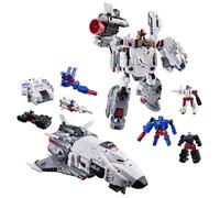 Transformers Age of The Primes, Figurine Convertible Armada Jetfire ommandant de 20 cm avec 3 Figurines Mini-Con, Robots Jouets, dès 8 Ans