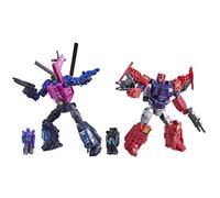 Transformers Age of The Primes Wreck ‘n Doom Collection, Pack de 2 Figurines Convertibles Topspin et Spinister