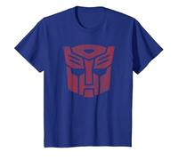Transformers Autobots Classic Distressed Logo T-Shirt, Enfant, Bleu Royal, 10 Ans