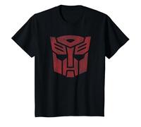 Transformers Autobots Classic Distressed Logo T-Shirt, Enfant, Noir, 8 Ans