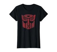 Transformers Autobots Classic Distressed Logo T-Shirt, Femme, Noir, M