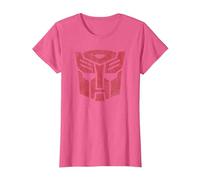 Transformers Autobots Classic Distressed Logo T-Shirt, Femme, Rose Chiné, XS