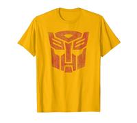 Transformers Autobots Classic Distressed Logo T-Shirt, Homme, Doré Vif, 3XL