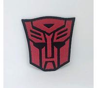 Transformers Autobots de film à repasser coudre sur brodé Patch (Rouge sur noir)