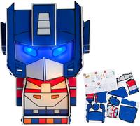 Transformers Build-A-Bot Kit De Construction Optimus Prime Figure Building Set Light Up Eyes Produit Sous Licence Cadeau De Collection 19 X 15 Cm