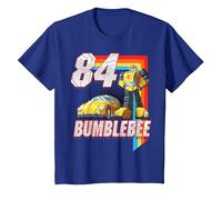 Transformers Bumblebee 84 Retro T-Shirt, Enfant, Bleu Royal, 2 Ans