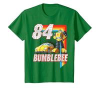 Transformers Bumblebee 84 Retro T-Shirt, Enfant, Vert Kelly, 2 Ans