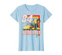 Transformers Bumblebee 84 Retro T-Shirt, Femme, Bleu Céleste, M