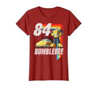 Transformers Bumblebee 84 Retro T-Shirt, Femme, Canneberge, M