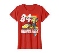Transformers Bumblebee 84 Retro T-Shirt, Femme, Rouge, XS