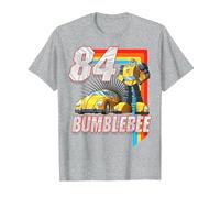 Transformers Bumblebee 84 Retro T-Shirt, Homme, Gris Chiné, M