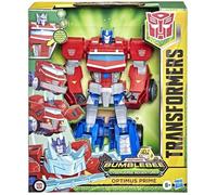 TRANSFORMERS - Bumblebee Cyberverse Adventures Dinobots Unite Roll N' Change - Figurine Optimus Prime de 25 cm - dès 6 ans