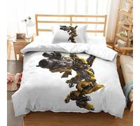 Transformers Bumblebee Impression En D Parure De Couette Avec Fermeture Eclair Housse De Couette Respirante£¬Pour Tout Le Monde£¬Robot Movie Housse De C
