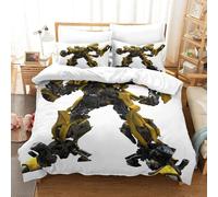 Transformers Bumblebee Impression En D Parure De Couette Avec Fermeture Eclair Housse De Couette Respirante£¬Pour Tout Le Monde£¬ Housse De Couet