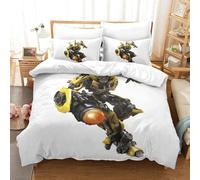 Transformers Bumblebee Impression En D Parure De Couette Avec Fermeture Eclair Housse De Couette Respirante£¬Pour Tout Le Monde£¬Robot Movie Housse De C
