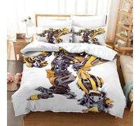 Transformers Bumblebee Pi¿¿Ces Ensemble Housse De Couette D Literie Couette Housse De Couette Ultra Doux Microfibre Hypoallerg¿¿Nique Single£¿Xcm£©
