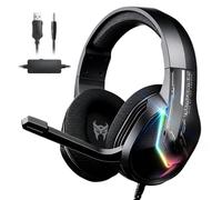 Transformers Casque de jeu filaire G15, USB/3,5 mm Aux Gamer Casques - PC/Mac/PS5/PS4/Switch