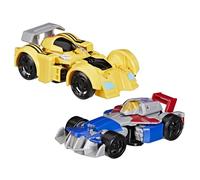 Transformers Courses de Robot Bumblebee et Starscream, Figurines