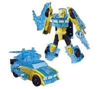 Transformers CYBERWORLD Energon Surge Cyber Changers en Armure, Figurine Bumblebee, Conversion Rapide au Mode Voiture, Robot Jouet pour Enfants, dès 6 Ans