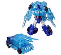 Transformers CYBERWORLD Energon Surge Cyber Changers en Armure, Figurine Optimus Prime, Conversion Rapide au Mode Camion, Robot Jouet pour Enfants, dès 6 Ans