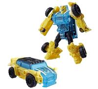 Transformers CYBERWORLD Energon Surge Cyber Changers, Figurine Bumblebee de 10 cm, Conversion Rapide au Mode Voiture, Robot Jouet pour Enfants, dès 6 Ans