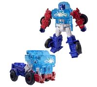 Transformers CYBERWORLD Energon Surge Cyber Changers, Figurine Optimus Prime de 10 cm, Conversion Rapide au Mode Camion, Robot Jouet pour Enfants, dès 6 Ans