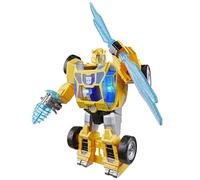 Transformers CYBERWORLD Energon Surge, Figurine Bumblebee L'étincelle de Puissance de 28 cm avec Sons et lumières, Conversion Rapide, dès 6 Ans