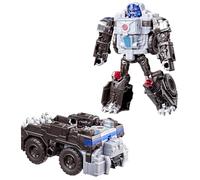 Transformers CYBERWORLD, Figurine Cyber Changers Optimus Primal de 10 cm, Conversion Rapide au Mode Camion, pour Enfants, dès 6 Ans
