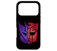 Transformers Decepticon Autobot Distressed Split Retro Logo Coque pour iPhone 17 Pro
