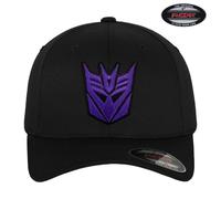 Transformers Decepticon Patch 3D Officiel Casquette Baseball Flexfit Noire