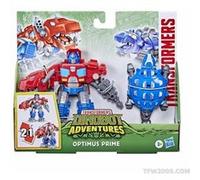 Transformers Dinobot Adventures - F3110 - Figurine + dinobots - Optimus prime - 13cm