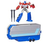 Transformers Earthsp Optimus Prime Battle Trailer G07505l0 Figure Bleu