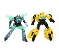 Hasbro Figurines Transformers EarthSpark Cyber-Combiner Bumblebee et Mo Malto - dès 6 ans