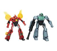 Transformers EarthSpark Cyber-Combiner Terran Twitch et Robby Malto Robot Figurines d'action Jouets interactifs pour garçons et filles à partir de 6 ans