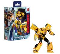 Hasbro Figurine Transformers EarthSpark Bumblebee Classe Deluxe 12,5 cm jouet robot, dès 6 ans