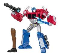 Transformers EarthSpark, Figurine Optimus Prime Classe Deluxe de 12,5 cm, Jouet Robot pour Enfants, à partir de 6 Ans