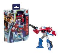 Transformers EarthSpark, Figurine Optimus Prime Classe Deluxe de 12,5 cm, Jouet Robot pour Enfants, à partir de 6 Ans