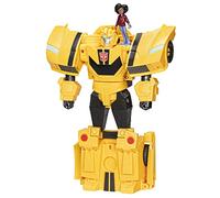 Transformers EarthSpark, Figurine Spin Changer Bumblebee de 20 cm avec Figurine Mo Malto de 5 cm, à partir de 6 Ans