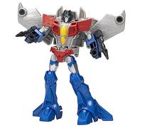 Transformers EarthSpark, Figurine Starscream Classe Guerrier de 12,5 cm, Jouet Robot pour Enfants, à partir de 6 Ans
