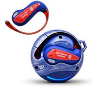 Transformers Flux T86 Écouteurs sans fil Bluetooth à crochet d'oreille, étui de charge robuste en alliage de zinc, pilotes Hi-Fi de 14,2 mm, microphone intégré, modes jeu et musique, écouteurs de