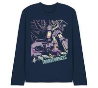 Transformers Generations Decepticon Soundwave on The Hunt T-Shirt Unisexe à Manches Longues, Bleu Marine, XXL