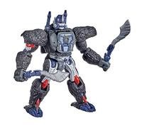 Transformers Generations War for Cybertron - Robot Voyager Optimus Primal - 17,5 cm - Jouet Transformable 2 en 1