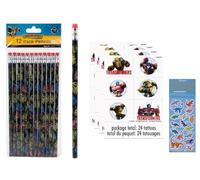 Transformers Lot de 48 tatouages et 1 feuille d'autocollants dinosaures