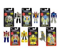 Transformers Lot de 6 mini figurines Édition limitée 6,3 cm Optimus Prime, Bumblebee, Grimlock, Starscream, Megatron et Soundwave