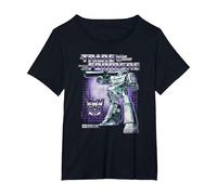 Transformers Megatron T-Shirt, Femme Grandes Tailles, Noir, 1X