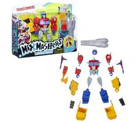 Transformers MixMashers, Figurine Personnalisable Optimus Prime Deluxe à mélanger et Combiner avec Accessoires