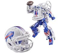 Transformers NFL Buffalo Bills - Figurine articulée Robot de 14 cm - Se transforme en Casque, Objet de Collection, Jouet de Football américain, 8+