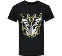 Transformers officiel homme Decepticon Metallic Logo T-shirt NS4678 (S) (Noir)